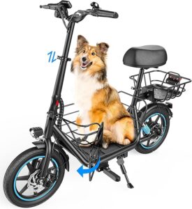 Gyroor C1 Plus Electric Scooter for Adults with Seat